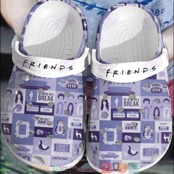Footwearmerch Central Perk Friends TV Series Crocs Crocband Clogs Shoes Comfortable For Men Women and Kids