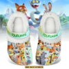 Footwearmerch Zootopia 2 Crocs Crocband Fleece Lined Clogs Shoes Comfortable For Men Women and Kids In Winter