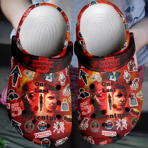 Footwearmerch Stranger Things TV Series Crocs Crocband Clogs Shoes Comfortable For Men Women and Kids