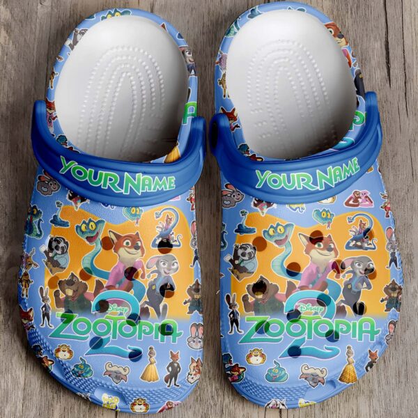 Footwearmerch Zootopia 2 Crocs Crocband Clogs Shoes Comfortable For Men Women and Kids In Winter